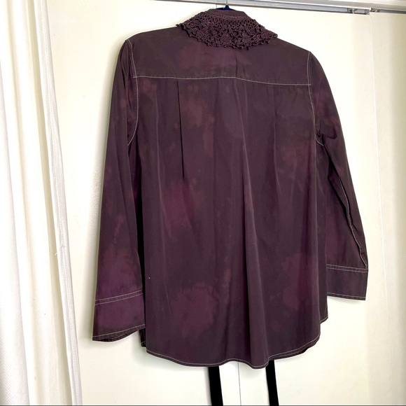 Marc Jacobs Purple Cotton Button Down Blouse - Picture 9 of 10